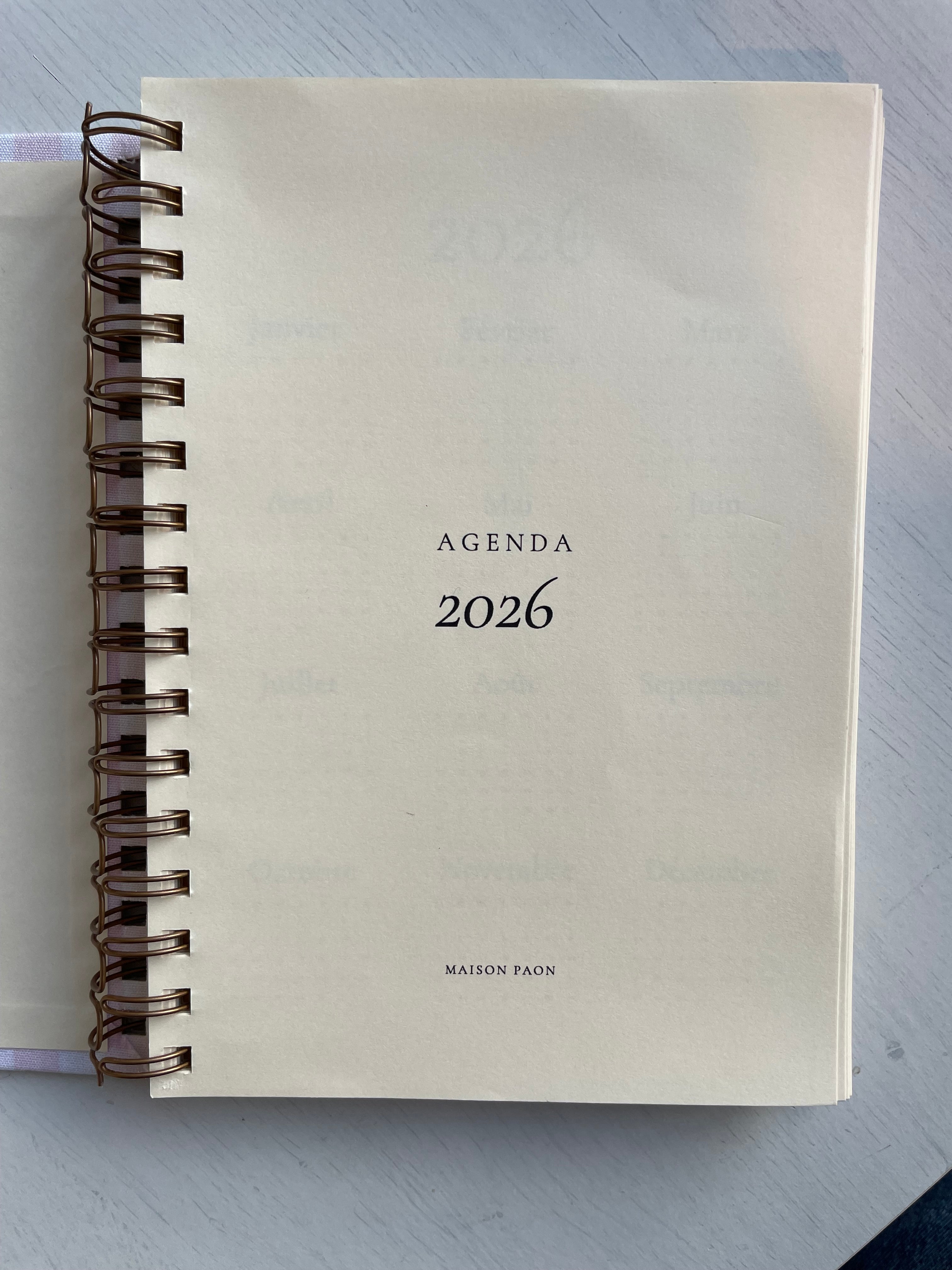 Agenda Maison Paon -  à personnaliser