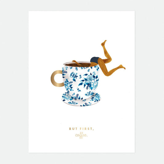 Affiche A5 - But First Coffee - All The Ways To Say