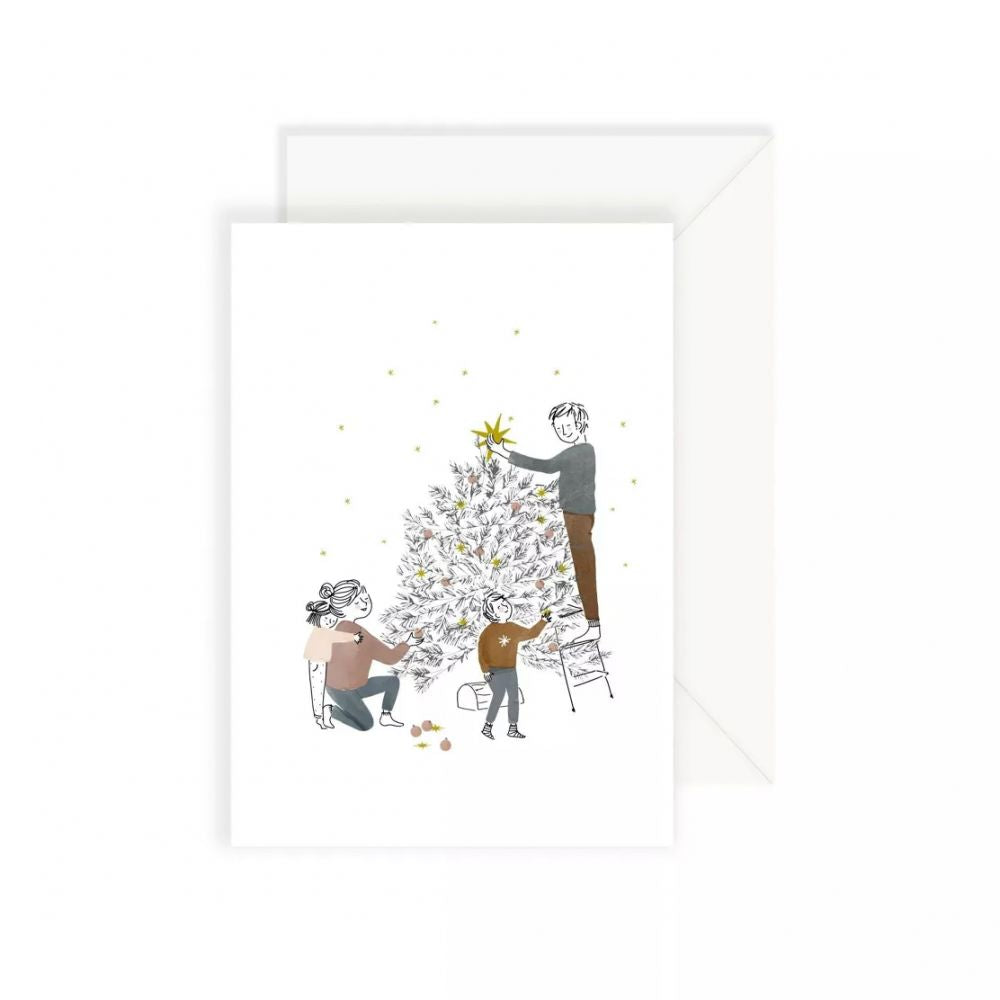 Carte Noël Sapin en Famille - My Lovely Thing