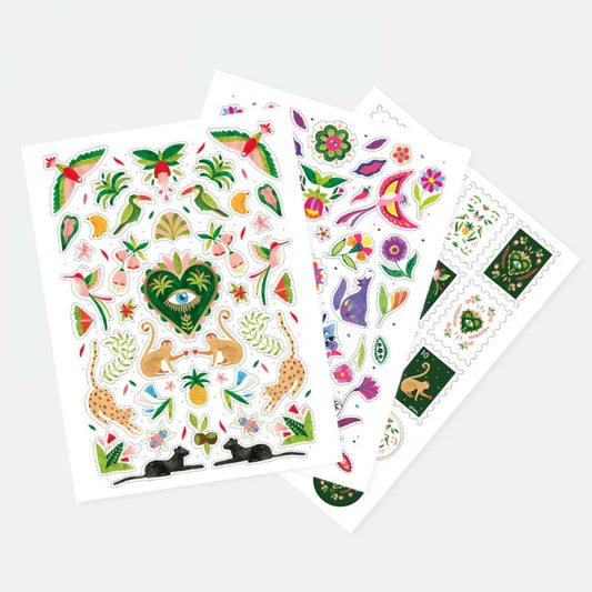 Set de 3 Planches de Stickers Mexican Jungle  - All The Ways To Say