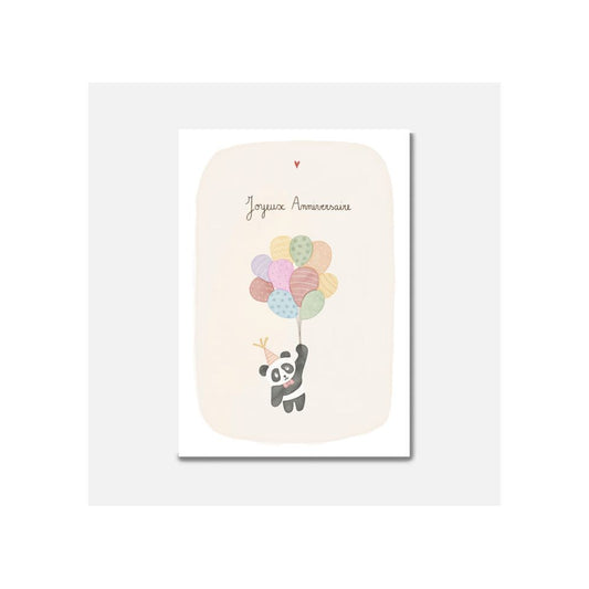 Carte Anniversaire - Panda - Pascale Editions