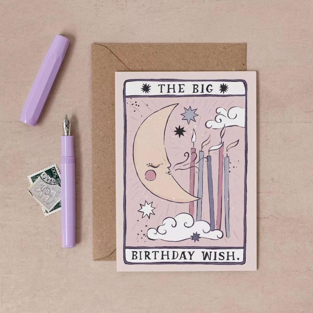 Carte Anniversaire Tarot Lune - Sister Paper Co