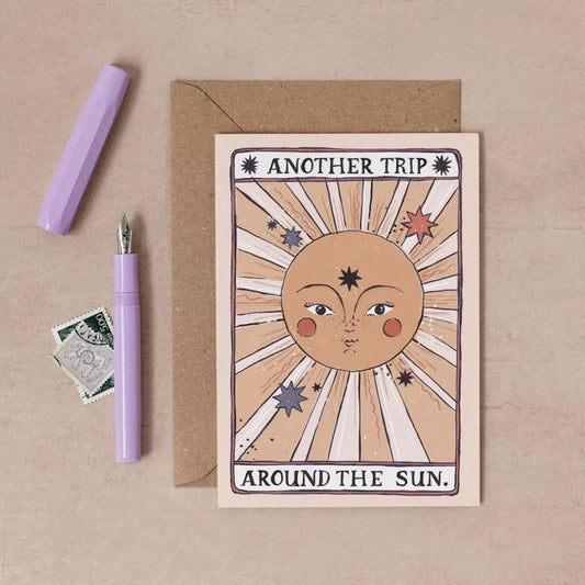 Carte Anniversaire Tarot Soleil - Sister Paper Co