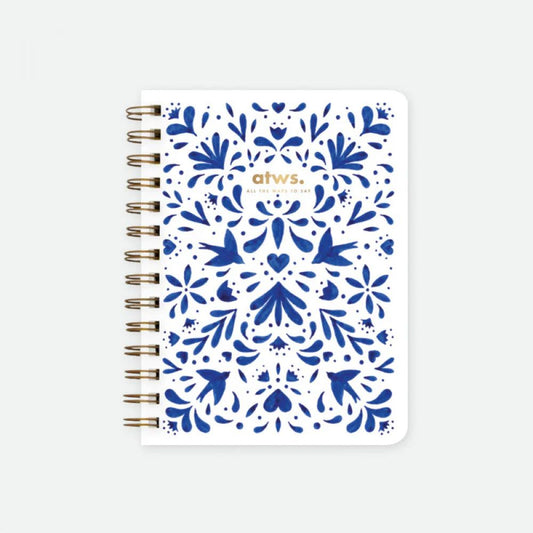 Carnet Blue Swallows - Notebook Spiral - All the ways to say