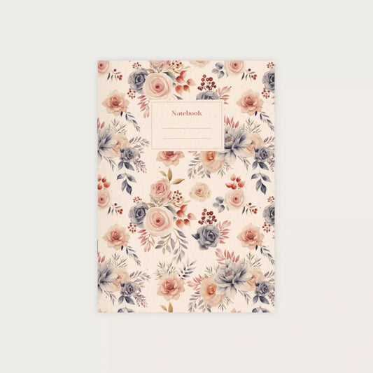 Carnet A5 Watercolor Garden Blanc - Etmamu