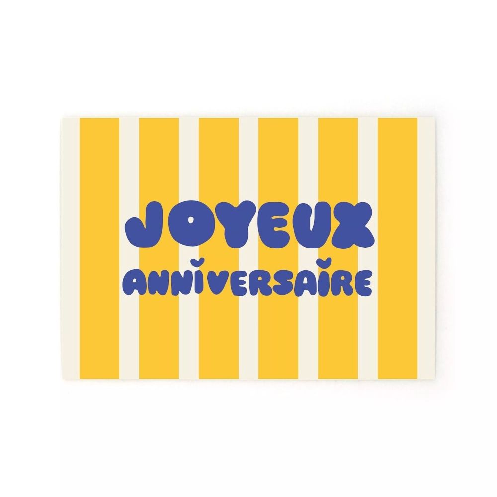Carte postale - Joyeux Anniversaire - Quartier Libre