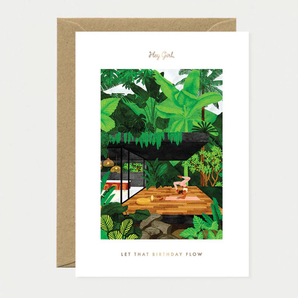 Carte postale Birthday Flow - Greeting Card - Gold - All the ways to say