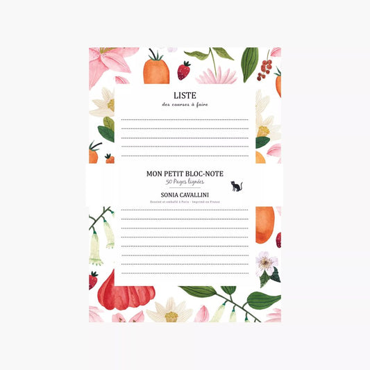 Bloc Notes Courses - Sonia Cavallini