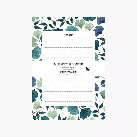 Bloc Notes Ginko - Sonia Cavallini