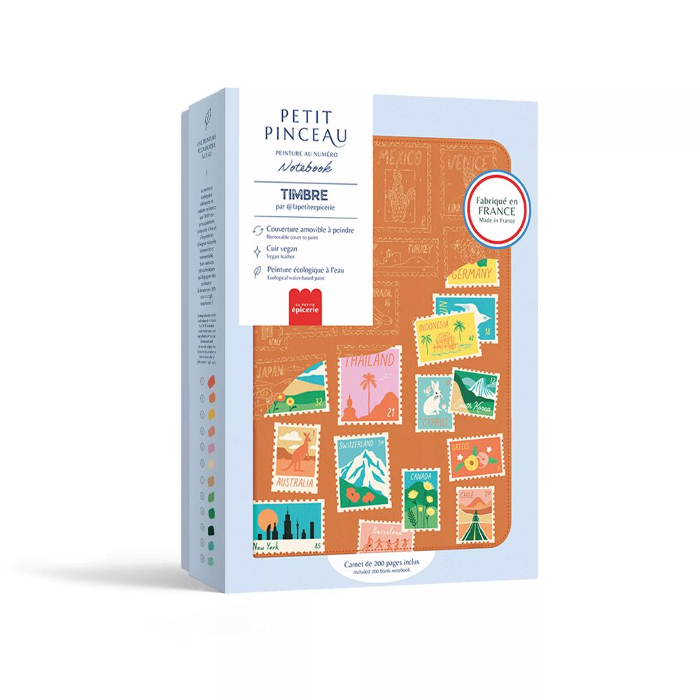 Carnet à Peindre - Notebook Peinture au Numéro - Timbre - La Petite Epicerie