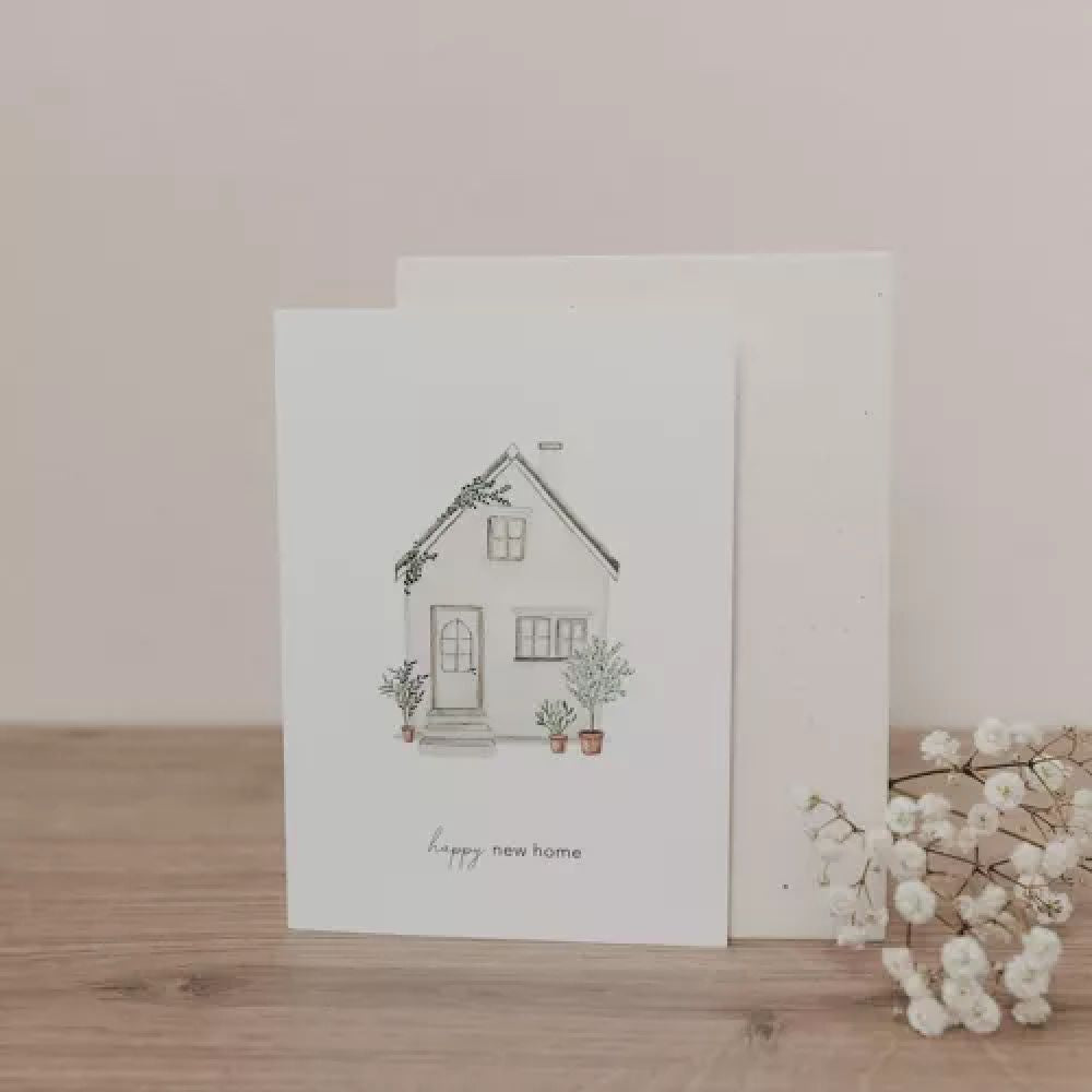 Carte postale - Maison - Happy New Home - Eulenschnitt