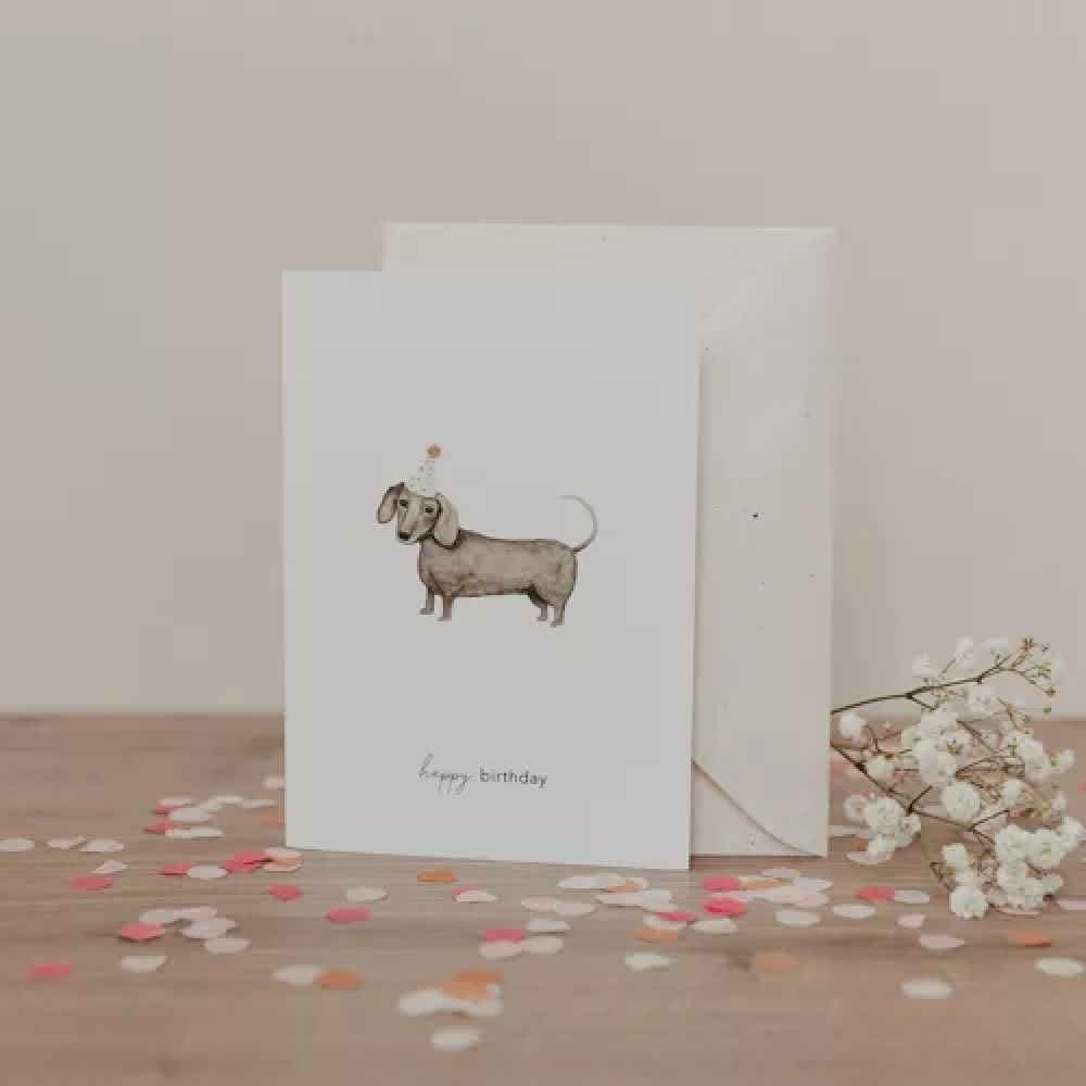 Carte postale - Birthday Dog - Eulenschnitt