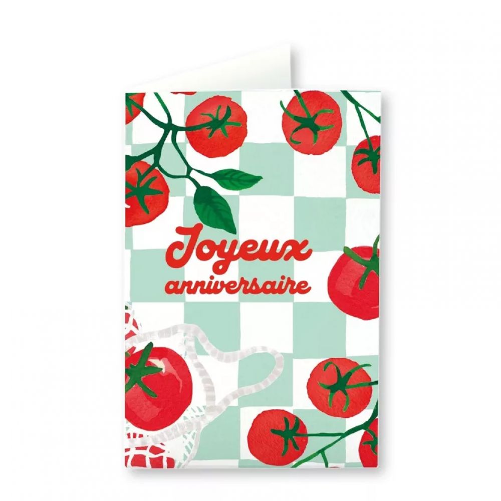 Carte postale - Joyeux Anniversaire Tomates - Quartier Libre