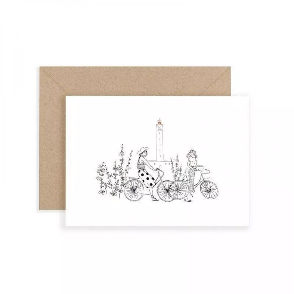 Carte Ile de Ré - Phare des baleines - My Lovely Thing