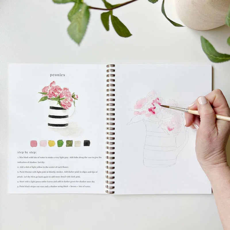 Cahier d’aquarelle - Bouquets - Emily Lex Studio