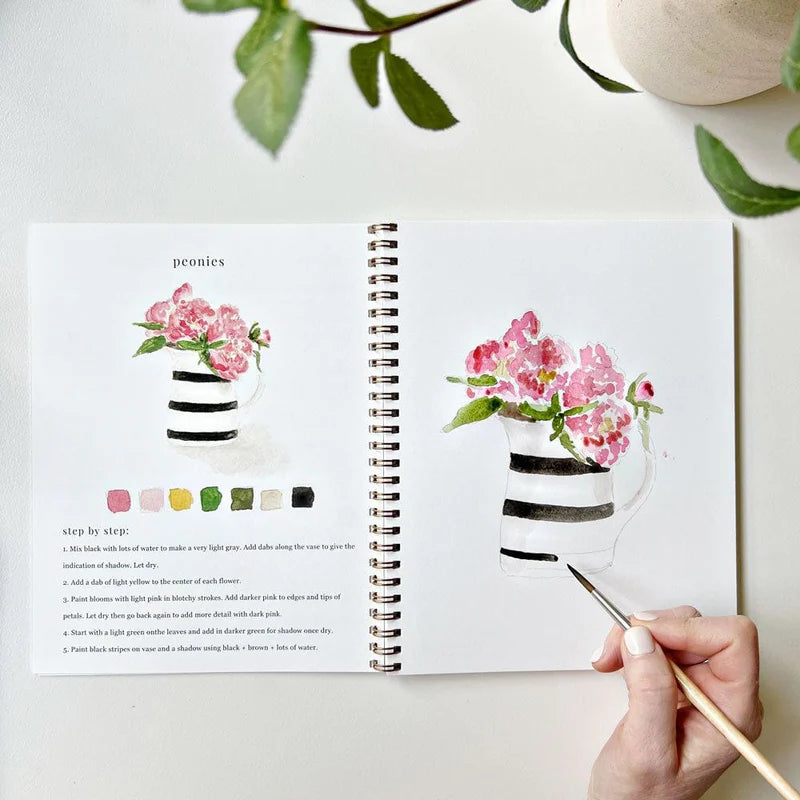 Cahier d’aquarelle - Bouquets - Emily Lex Studio