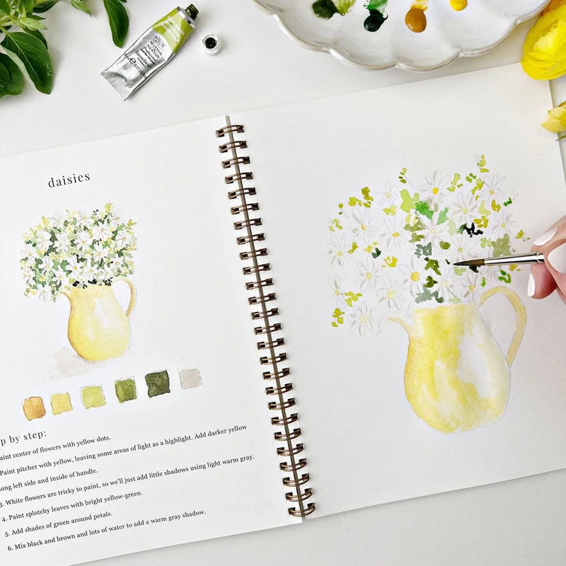 Cahier d’aquarelle - Fleurs - Emily Lex Studio