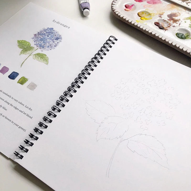 Cahier d’aquarelle - Fleurs - Emily Lex Studio