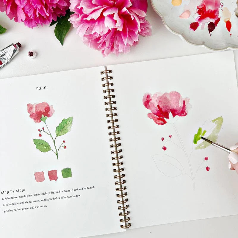 Cahier d’aquarelle - Fleurs - Emily Lex Studio