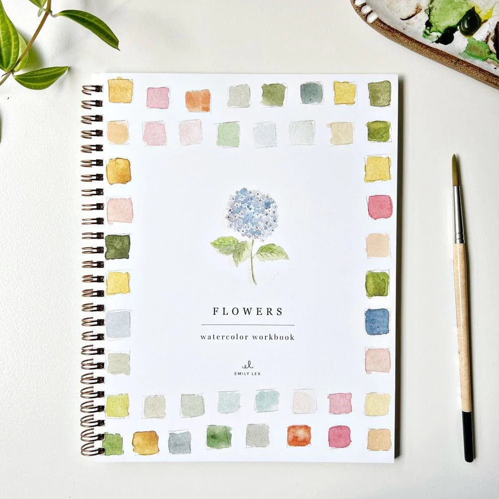 Cahier d’aquarelle - Fleurs - Emily Lex Studio