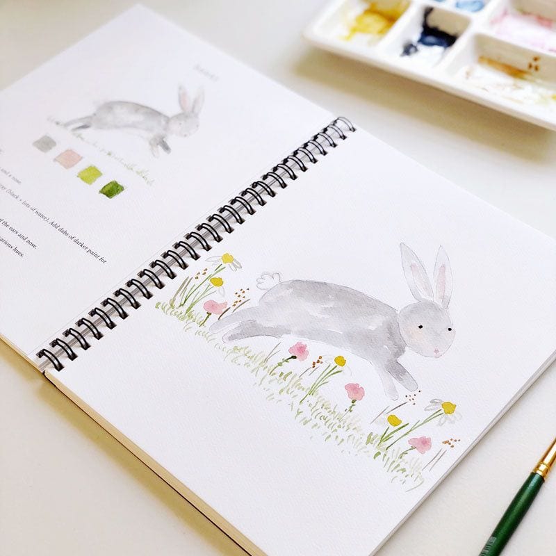 Cahier d’aquarelle - les Animaux - Emily Lex Studio