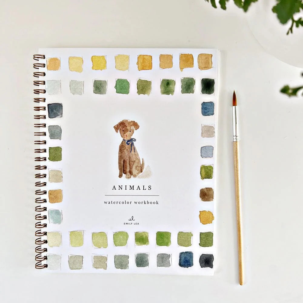 Cahier d’aquarelle - les Animaux - Emily Lex Studio