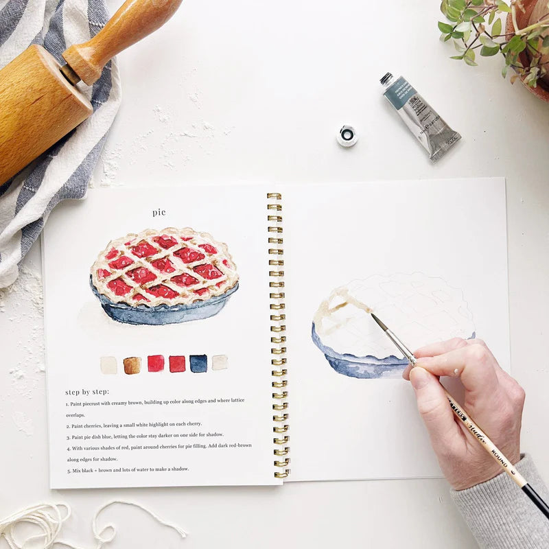 Cahier d’aquarelle - Patisseries - Emily Lex Studio