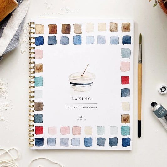 Cahier d’aquarelle - Patisseries - Emily Lex Studio