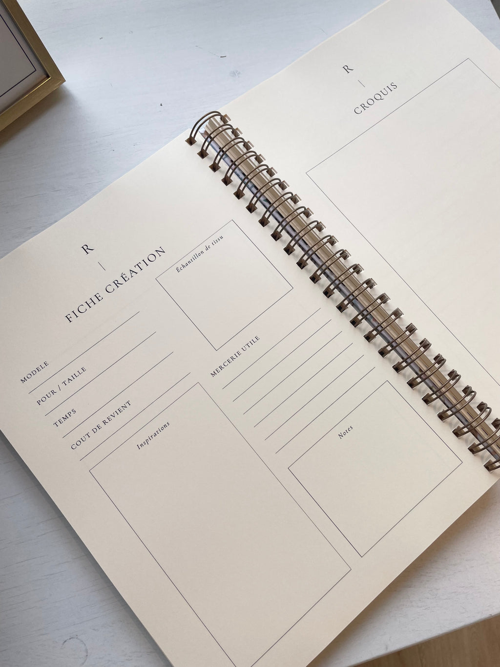 Carnet de Coutures à personnaliser - Maison Paon