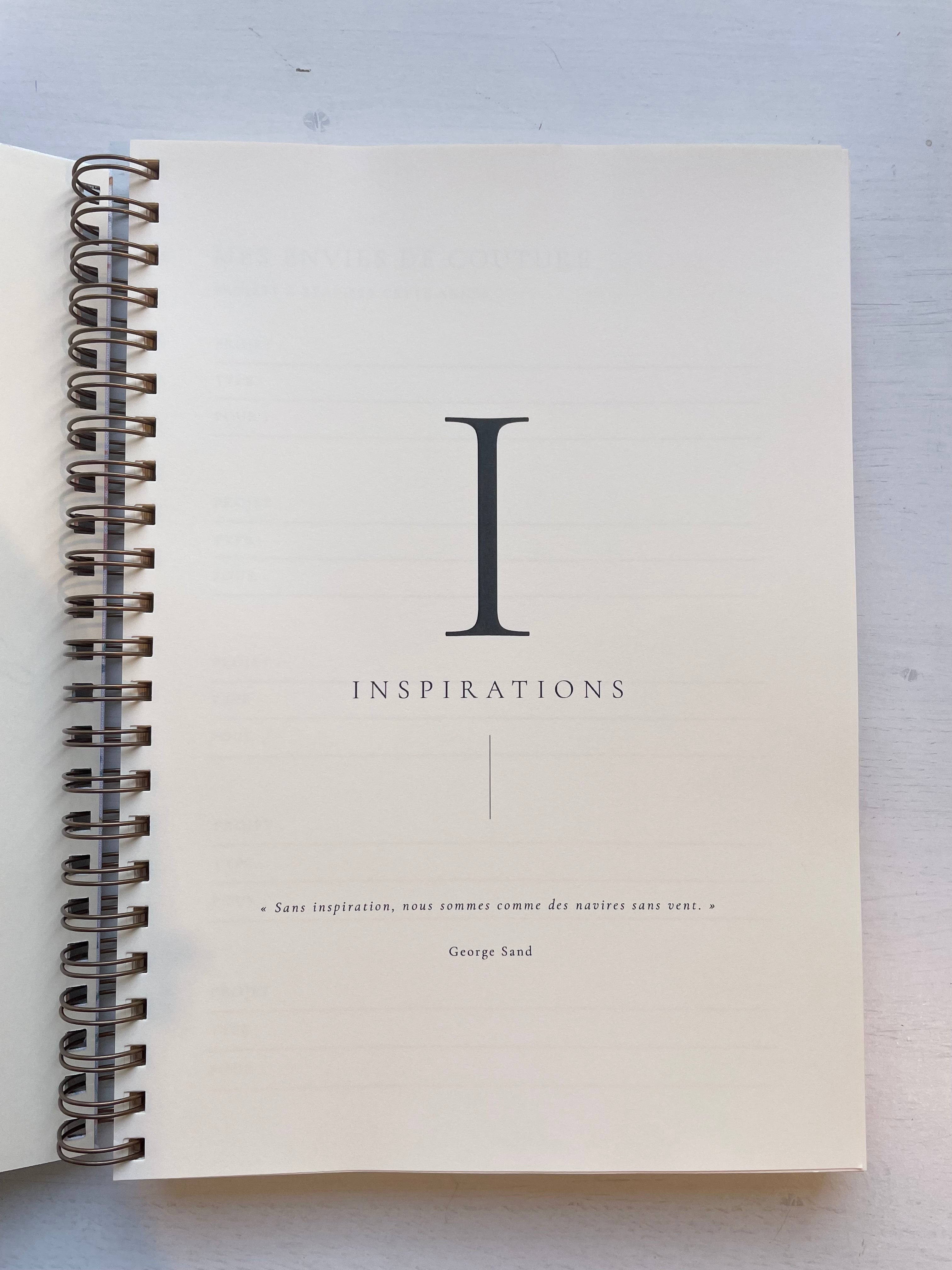 Carnet de Coutures à personnaliser - Maison Paon