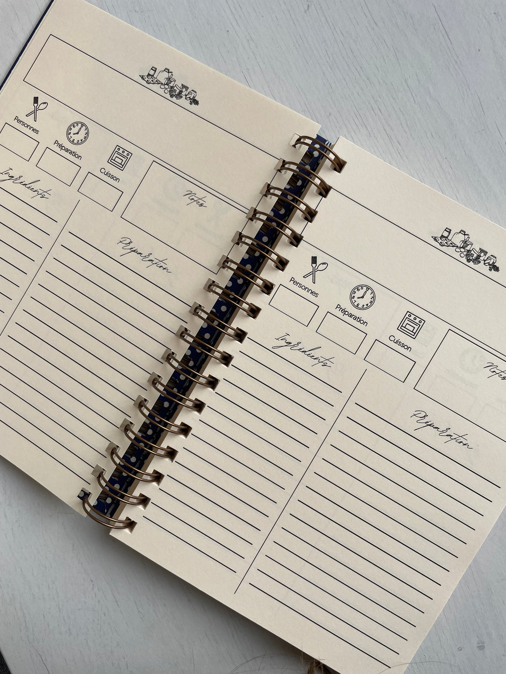 Journal de recette à personnaliser