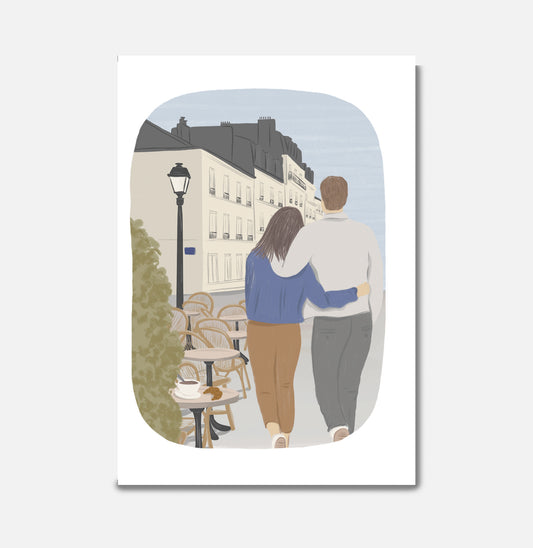 Carte Amour à Paris - Pascale Editions