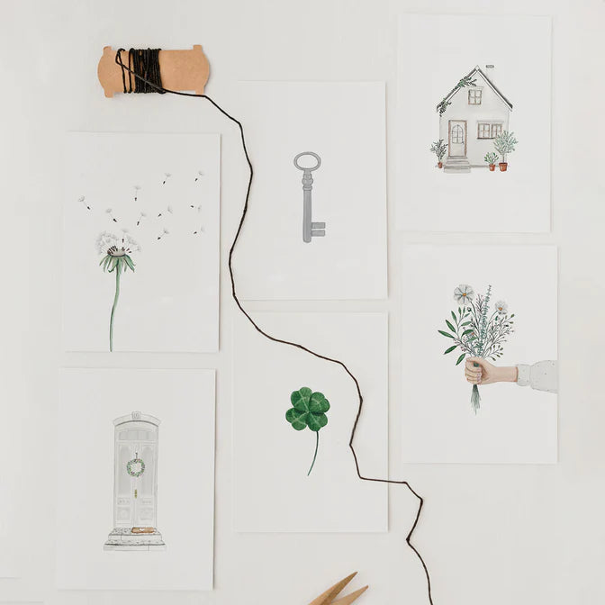 Carte Clé Aquarelle - Euleunschnitt