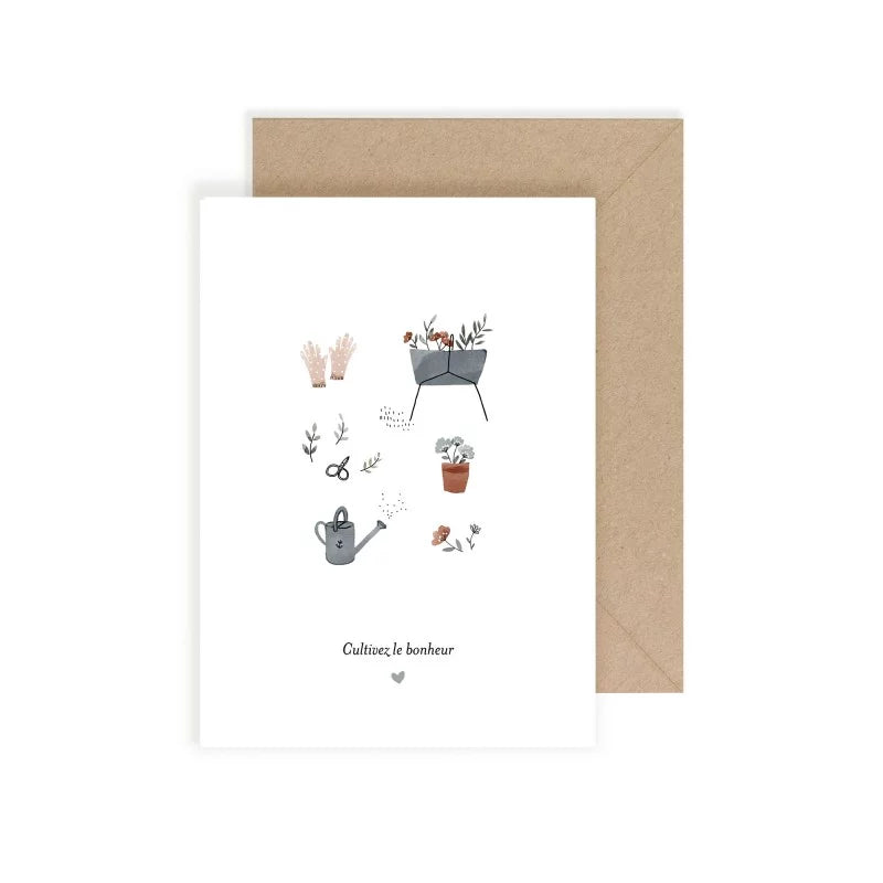 Carte Cultivez Le Bonheur - My Lovely Thing
