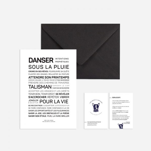 Carte Danser Sous La Pluie - Les Mots à L’Affiche