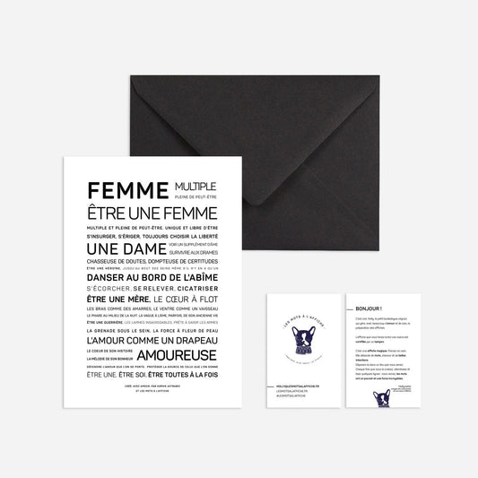 Carte Femme, être une femme de Sophie Astrabie- Les Mots à L’Affiche