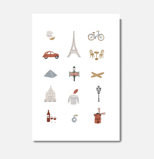 Carte Les Incontournables de Paris - Pascale Editions