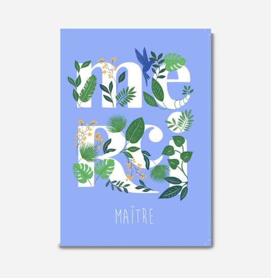 Carte Merci Maitre Plantes - Pascale Editions