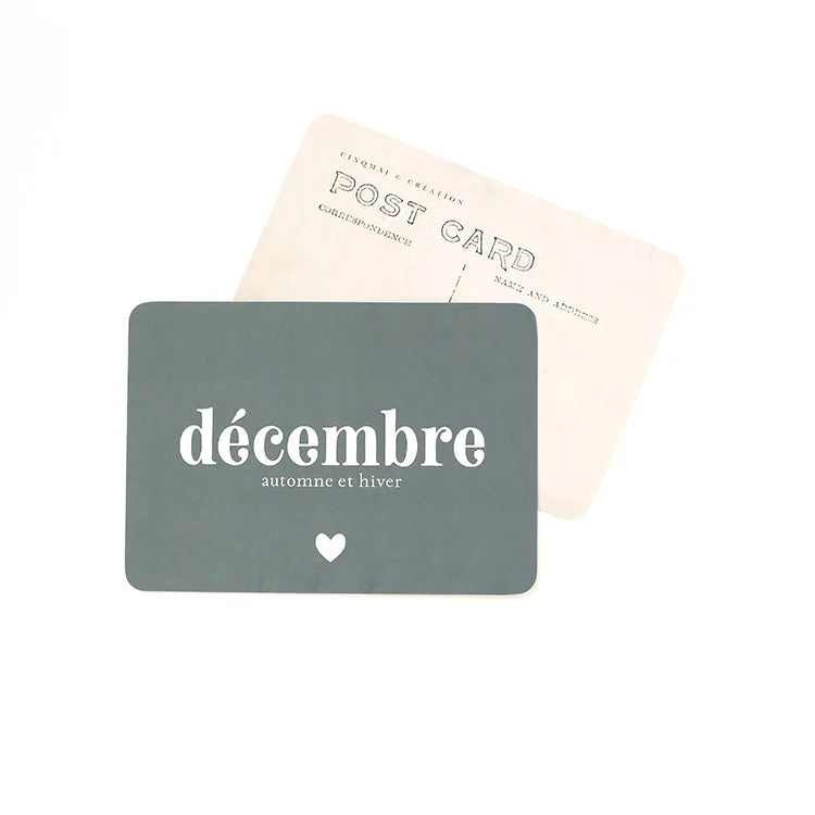 Carte postale Décembre - CinqMai
