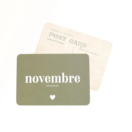 Carte postale Novembre - CinqMai