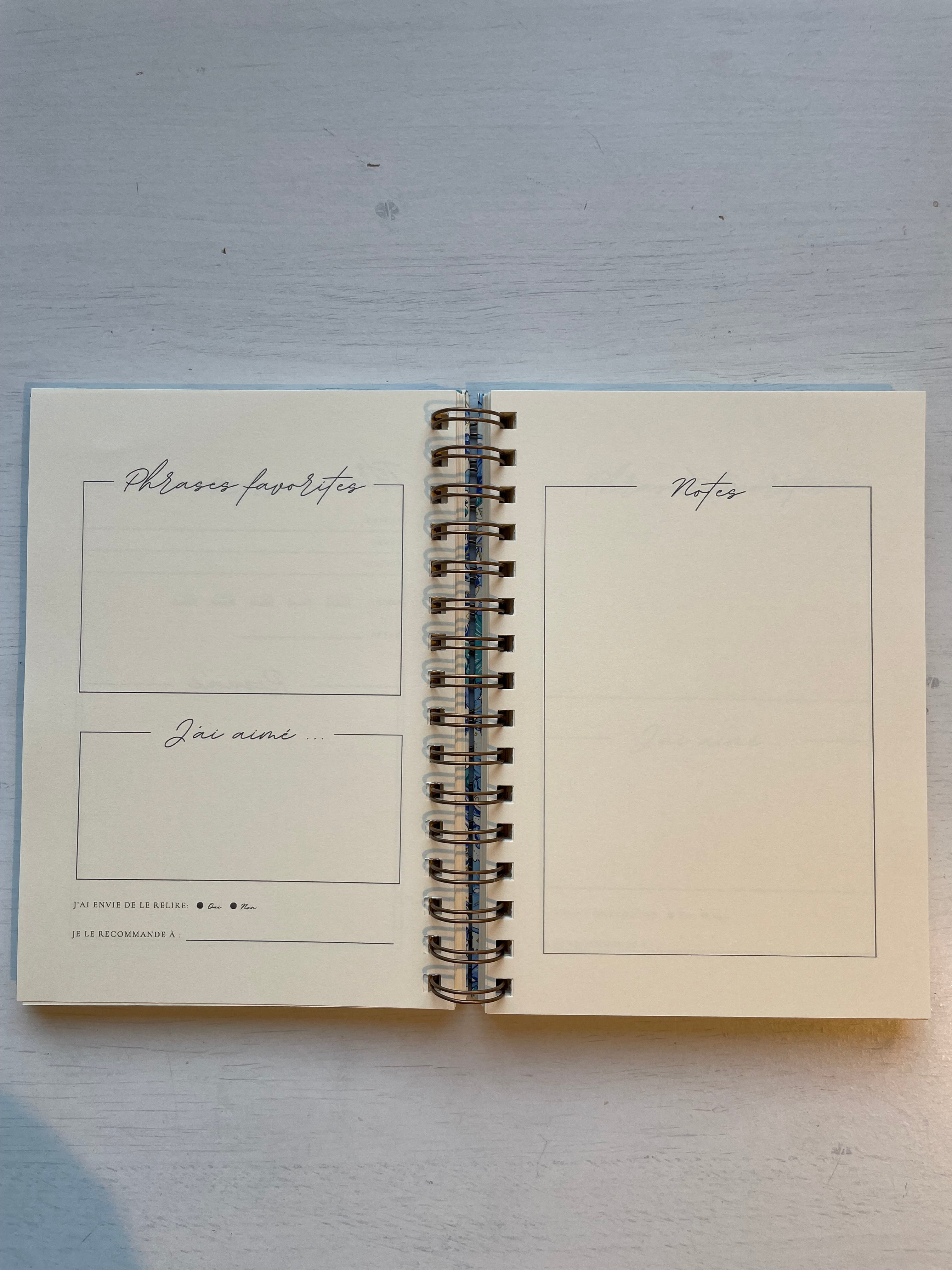 Journal de Lecture à personnaliser