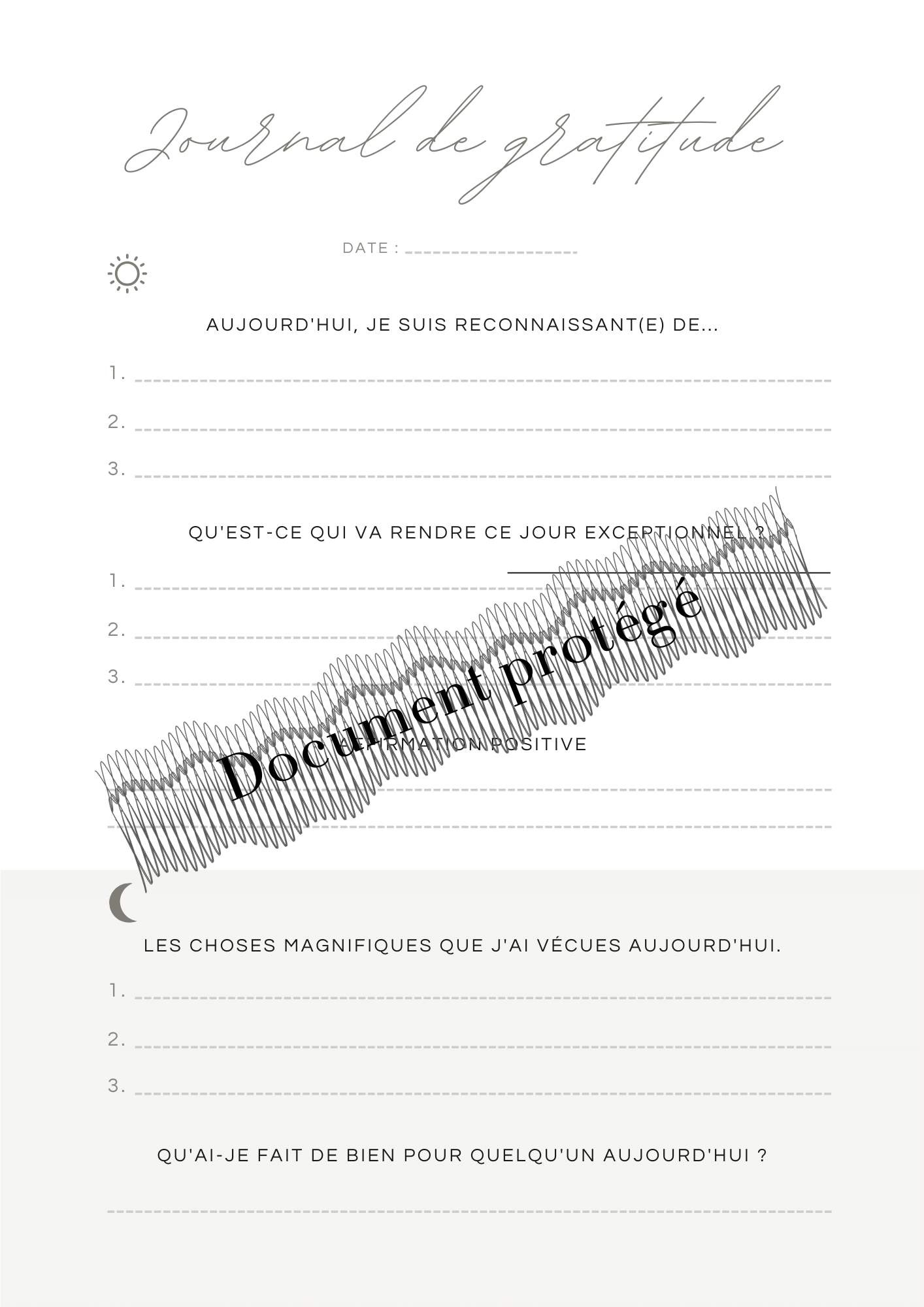 Journal de gratitude - Personnalisé  - collection Le Wellness - Haute Papeterie