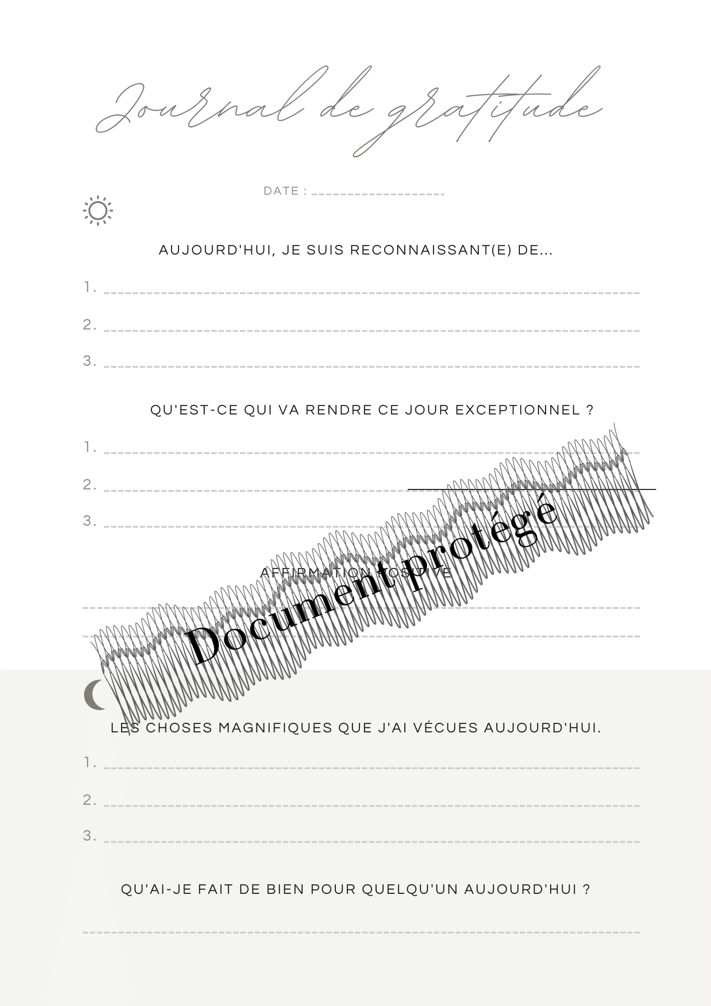 Journal de gratitude - Personnalisé  - collection Le Wellness - Haute Papeterie
