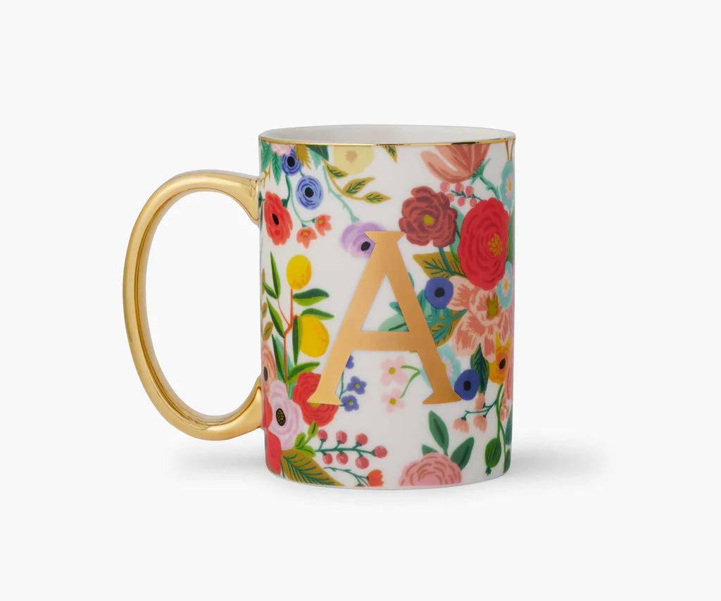 Mug Garden Party Lettres A  - Rifle Paper Co