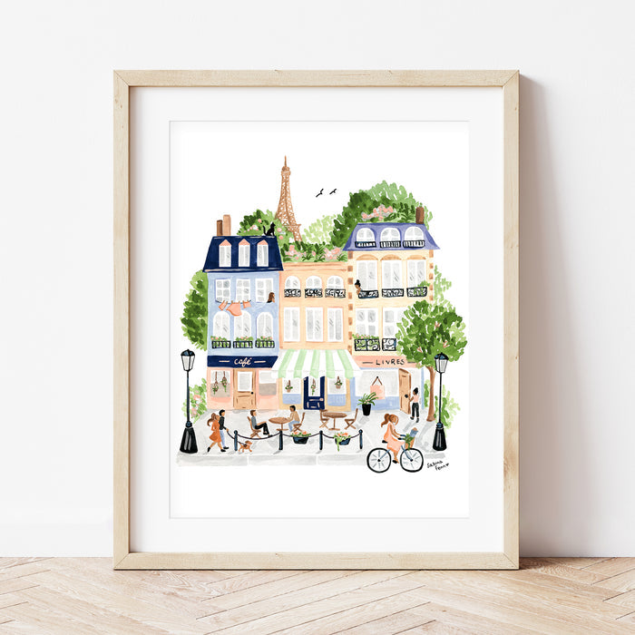 Peinture au numéro premium Maison Paon - Design unique made in France - Activité créative relaxante pour adulte et enfant - Illustration à peindre avec papier de qualité et peinture écologique - Cadeau original et décoration artistique. peinture-numero-petite-epicerie-maison-paon