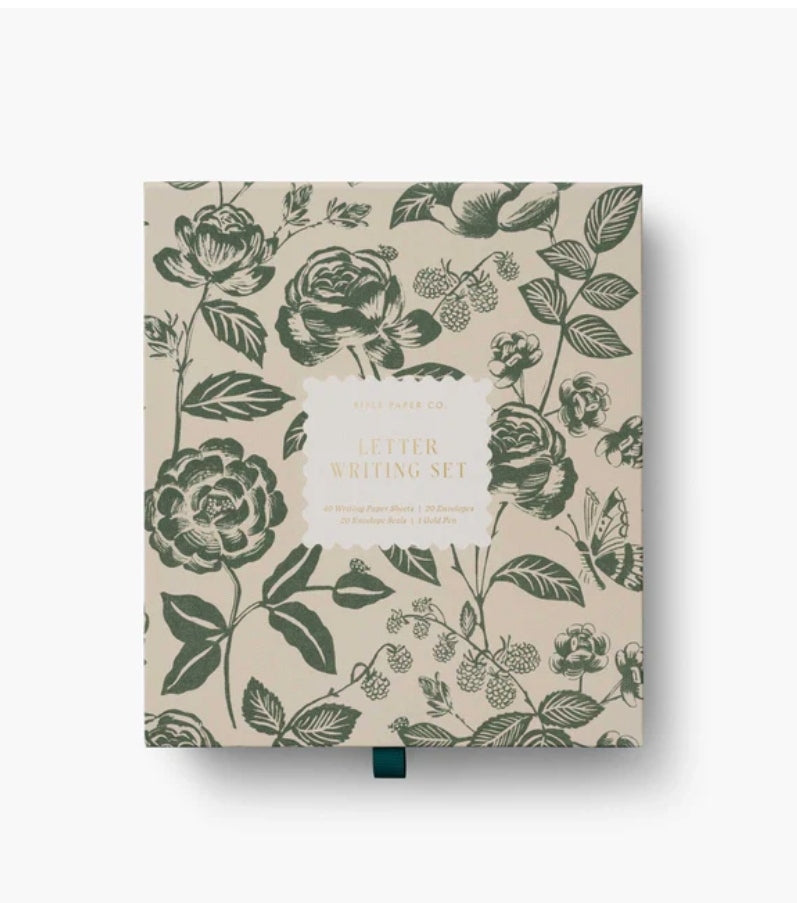 Stylo Rollerball Rifle Paper Co - Strawberry Fields - Pointe 0,5 Mm - Encre Noire Rechargeable