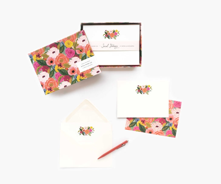 Set de 12 cartes Juliet Rose Garden Party - Rifle Paper Co