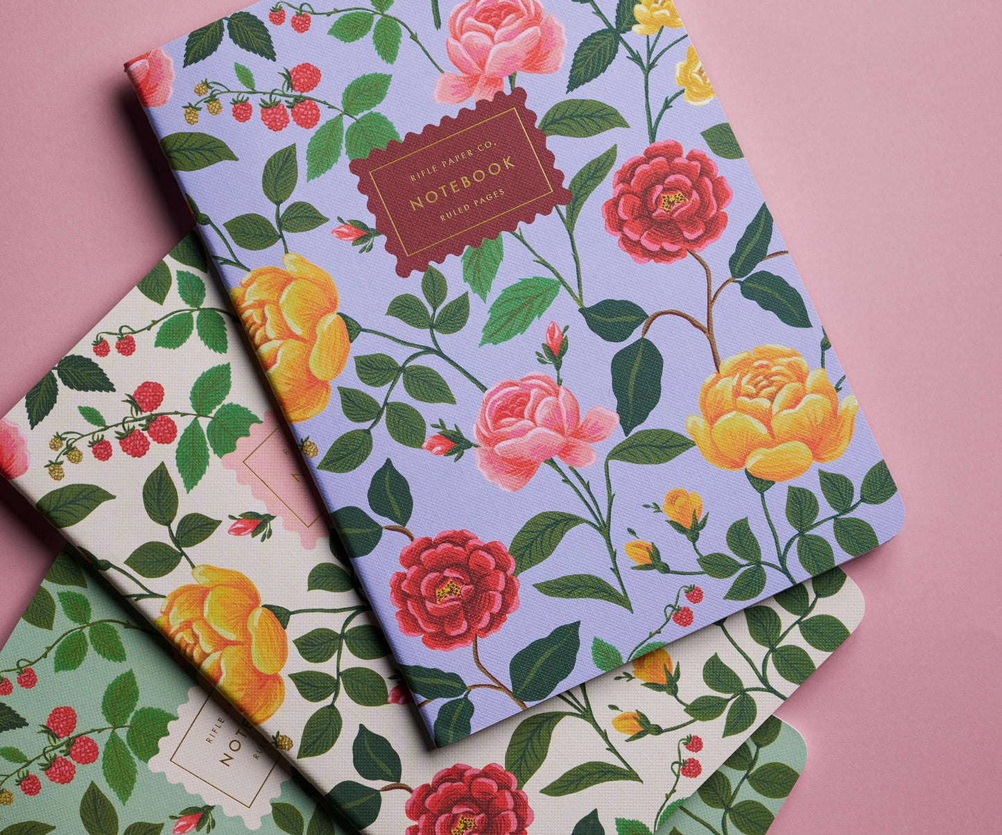 Set de 3 Notebooks Roses - Rifle Paper Co