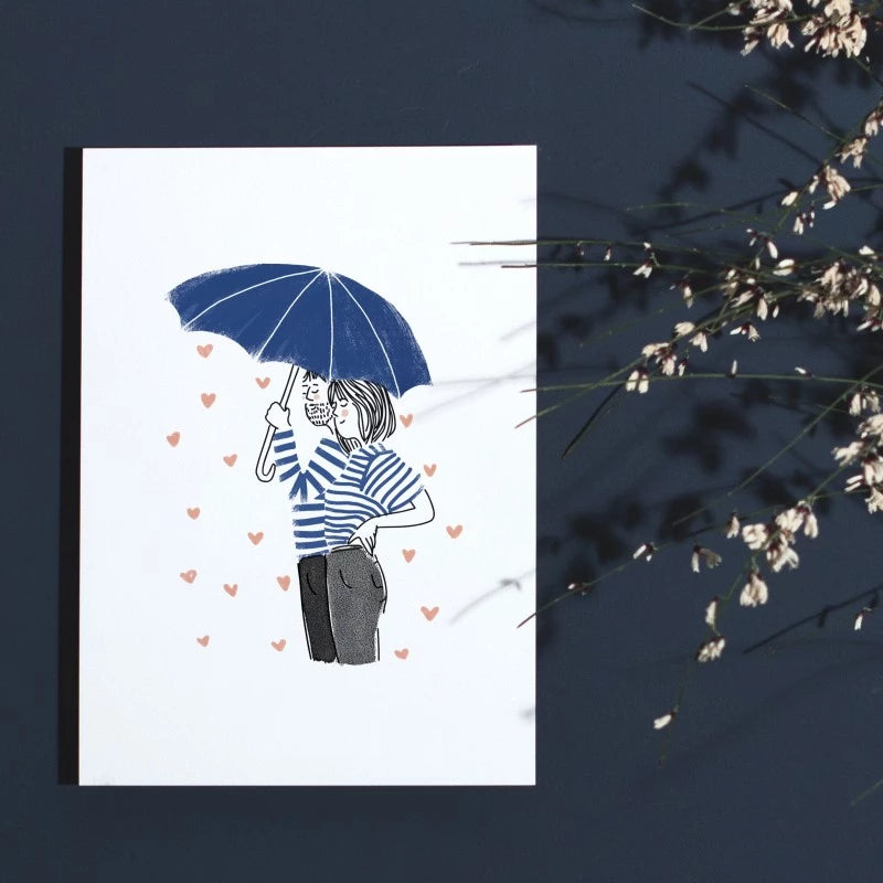 Affiche A4 - Sous la pluie - My Lovely Thing
