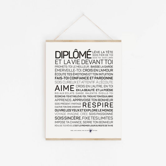 Carte Diplômé (homme)) - Les Mots à l'affiche